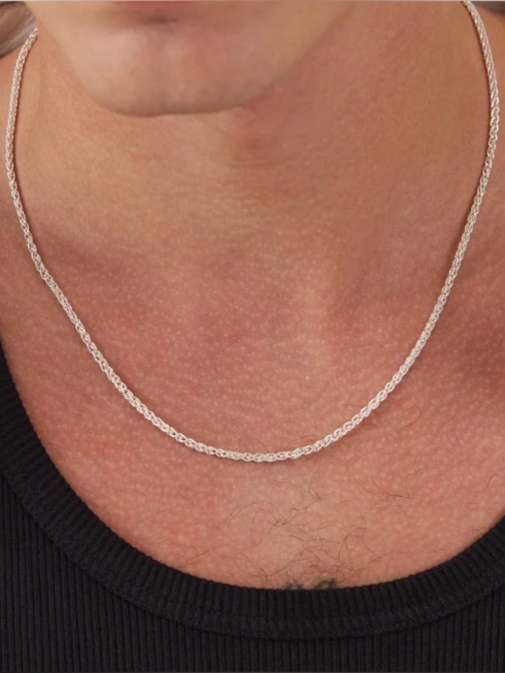 925 Silver Hatton Labs - Rope texture link chain